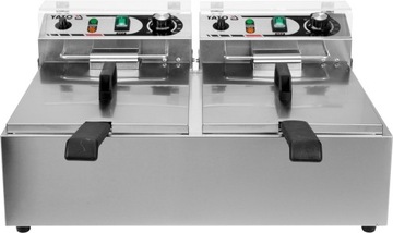 ДВОЙНАЯ ФРИТЮРНИЦА 2X6L 2X3KW YG-04622