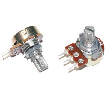 2x POTENCJOMETR OBROTOWY B 10k Ohm LINIOWY L 15mm