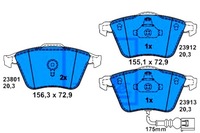 фото thumb №1, Ate тормозные колодки тормозные vw перед golf scirocco 1,2-2,