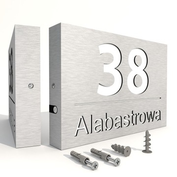Подсветка номера дома, адресная доска, адрес KML LED 30x20
