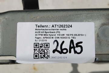 фото thumb №10, Audi a5 петля капота 8w6823301d 8w6823302d 8w6 823 301 d 8w6 823 302 d 8w f