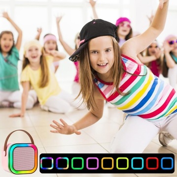 ZESTAW DO KARAOKE GŁOŚNIK BEZPRZEWODOWY BLUETOOTH + 2 MIKROFONY DLA DZIECI