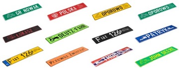 Tablice aluminiowe kolekcjonerskie AUTODETAILING