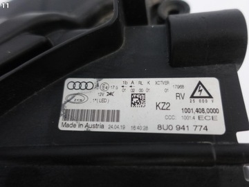 фото thumb №12, Audi q3 8u0 рестайлинг fl 14-18 лампа полный led правая перед европа