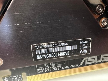 Видеокарта Asus TUF GeForce RTX 3080Ti 12 ГБ