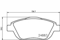 фото thumb №2, Гальмівні колодки гальмівні citroen перед c3 picasso 09- ds3