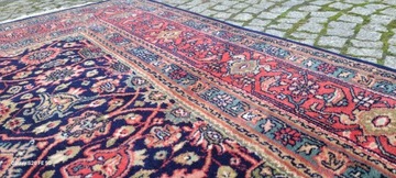 ИНДО-БИДЖАР БЛЕСТЯЩИЙ ПЕРСИДСКИЙ КОВЕР РУЧНОЙ ТКАНИ УНИКАЛЬНЫЙ 245/310СМ