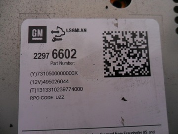 OPEL-CZĘŚCI | Zafira C Astra J Radio CD 400 PLUS 22976602