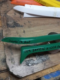 Накладки на фари bmw e36 зразок rieger вузькі зелені foto Доставка, фото thumb