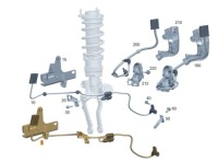 Оригинальная жгут подвеска правый перед mercedes-benz sl r232 Цена, фото thumb