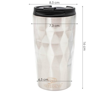 KUBEK TERMICZNY TERMOS SZCZELNE ZAMKNIĘCIE DZIUBEK 380 ML