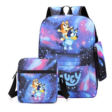 НОВЫЙ ШКОЛЬНЫЙ КОМПЛЕКТ Bluey, РЮКЗАК, СУМКА, ЧЕХОЛ ДЛЯ КАРАНДА, высокое качество