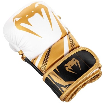 Спарринговые перчатки Venum MMA Challenger 3.0 Белый/Золотой L/XL