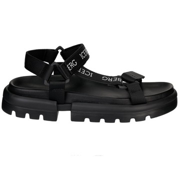 ICEBERG skórzane męskie sandały NOWOŚĆ BLACK ITALY roz.45