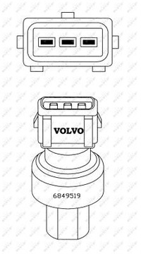 фото thumb №9, Датчик тиск. кондиціонера volvo v70 96- xc70 00-