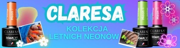 CLARESA FLUO HYBRID NAIL NAIL NEON ЛЕТНЯЯ КОЛЛЕКЦИЯ НЕОНОВЫЙ МАНИКЮР