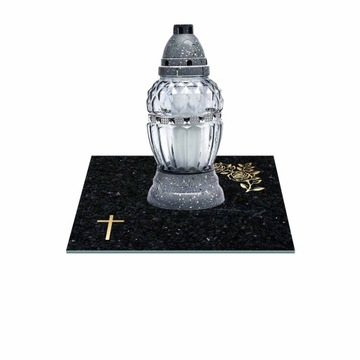 Стеклянная подставка для свечей 25x25 см 495e