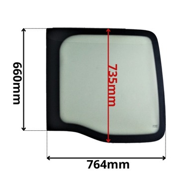 фото thumb №1, Стекло правая задняя w дверь renault master ii 2 97- 0578