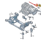 фото thumb №1, Audi e-tron gt rear left двигатель frame кронштейн кронштейн 9j1399111d