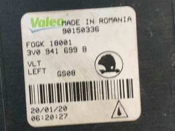 фото thumb №6, Лампа галоген левый led drl skoda superb iii 3 рестайлинг 19-22rok 3v0 3v0941699b