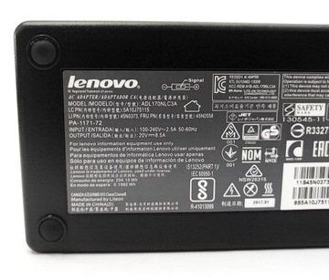 Оригинальный блок питания Lenovo, 20 В, 170 Вт, 8,5 А, SlimTip