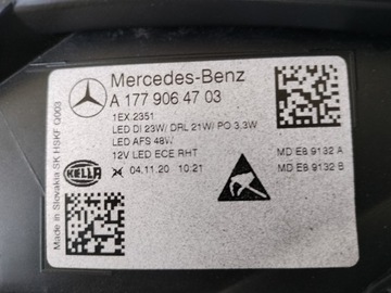 фото thumb №12, Лампа ліва фара mercedes a-klasa w177 18- повний led