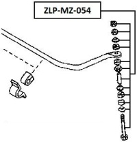 фото thumb №2, З'єднувач стабілізатора перед mazda bt-50 06-, ford ranger 02- l p