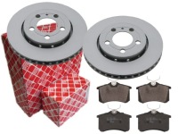 фото thumb №1, Тормозные диски тормозные колодки febi задняя audi a3 s3 8l 256mm