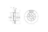 фото thumb №1, Delphi тормозные диски тормозные 2szt nissan kubistar renau