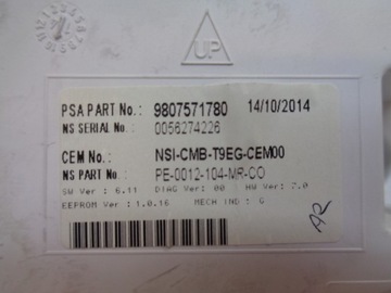 фото thumb №9, Peugeot 308 t9 спидометр приборы 9807571780 англия