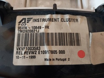 фото thumb №15, Спидометр манометр vw sharan 1.8 7m0920821j