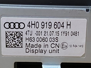 фото thumb №3, Audi a8 4h d4 монітор дисплей 4h0919604h