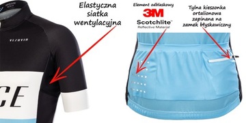 Męski komplet rowerowy Vezuvio Stera rozmiar XXXL