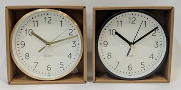 Часы Часы Черный Корпус Настоящие или Подвесные Черный 15 см КВАРЦ