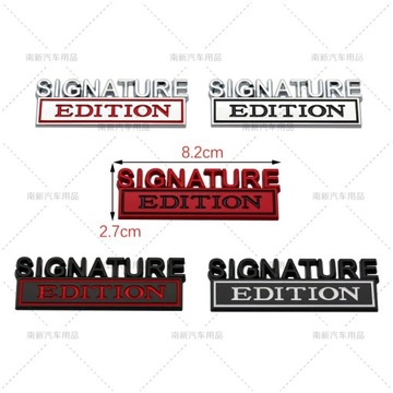 Логотип автомобильного металлического листа SIGNATURE ED