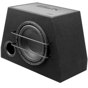 Skrzynia basowa 25cm BASS REFLEX MAC AUDIO + WZMACNIACZ 4-Kanałowy + KABLE