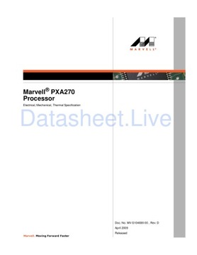 Мультимедийный процессор MARVELL PXA270 - 88AP270M-BG02C520, ARM 520 МГц