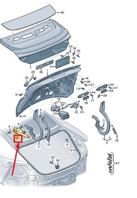 фото thumb №1, Audi e-tron gt rear left trunk lid drive unit 4j3827851b
