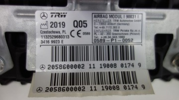 фото thumb №7, Mercedes c w205 панель консоль подушка безпеки оригінал