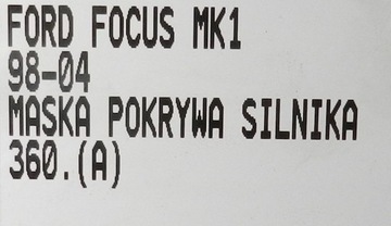 фото thumb №9, Ford focus mk1 98-04 капот кришка двигуна