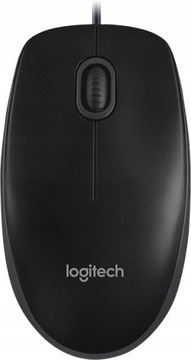 Проводная мышь Logitech B100, черная, USB 800 DPI