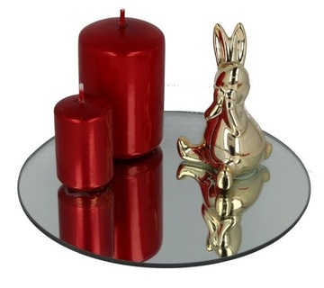 ПОДСВЕЧНИК, ЗЕРКАЛО, СВЕЧИ, 20 СМ