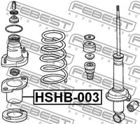 фото thumb №4, Захист амортизатора заднього febest hshb-003