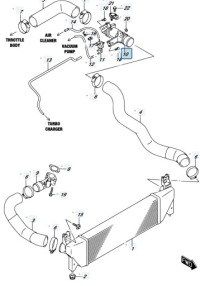 фото thumb №8, Suzuki sx4 s-cross 18r lift 1.4t k14c труба шланг патрубок воздуха