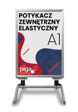 Potykacz zewnętrzny A1 sprężynowy stojak Z DRUKIEM