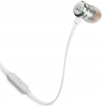 ОРИГИНАЛЬНЫЕ НАУШНИКИ-ВКЛАДЫШИ JBL TUNE 290 T290, СЕРЕБРЯНЫЕ НОВЫЕ