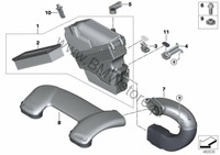 фото thumb №7, Bmw x5 f15 25d x6 f16 3.0 40 d труба воздуха канал впускной гаситель шумов