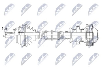 фото thumb №13, Піввісь привідна передня права vw skoda 1k0407272cr