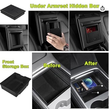 фото thumb №7, Tesla модель y 2021, 2022, 2023, аксесуари, органайзер do консолі середньої