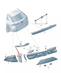фото thumb №10, Audi q8 4mn защита заднего lewego внутреннего свет 4m8945253a
